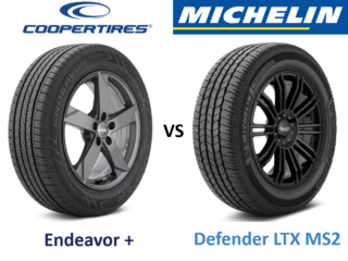 Cooper Endeavor+ vs Michelin Defender LTX MS2