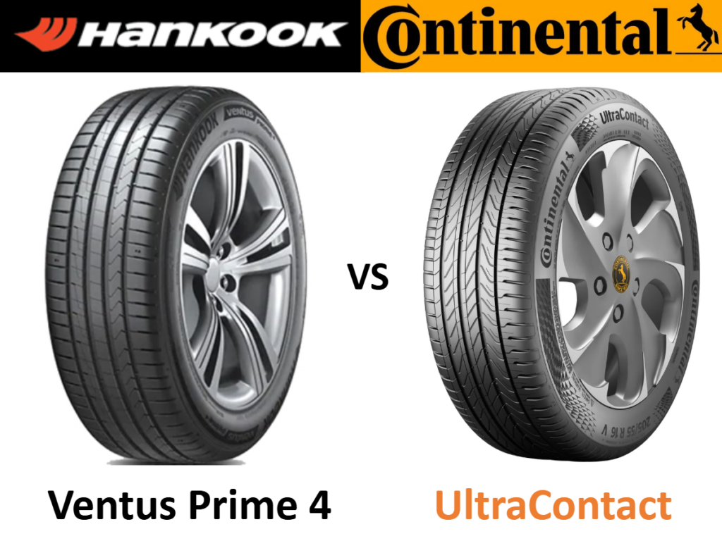 Hankook Ventus Prime 4 vs Continental UltraContact