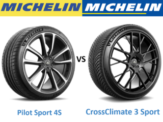 Michelin Pilot Sport 4S vs Michelin CrossClimate 3 Sport