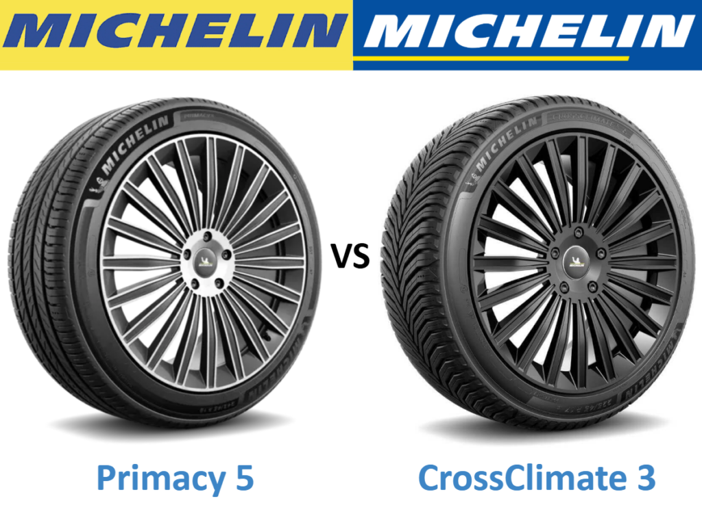 Michelin Primacy 5 vs Michelin CrossClimate 3