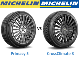 Michelin Primacy 5 vs Michelin CrossClimate 3
