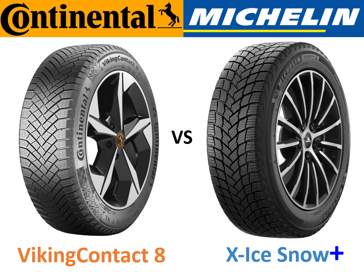 Continental VikingContact 8 vs Michelin X-Ice Snow+