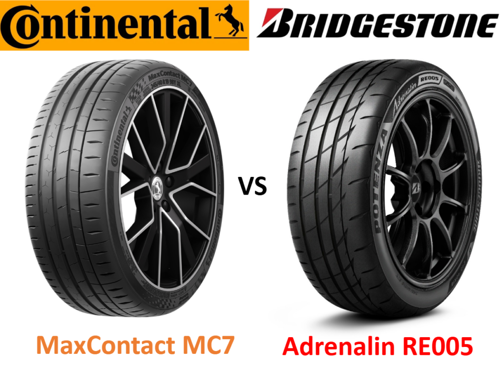 Continental MaxContact MC7 vs Bridgestone Potenza Adrenalin RE005