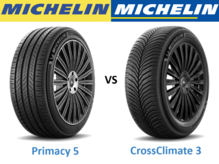 Michelin Primacy 5 vs Michelin CrossClimate 3