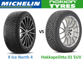 Michelin X-Ice North 4 vs Nokian Hakkapeliitta 01 SUV