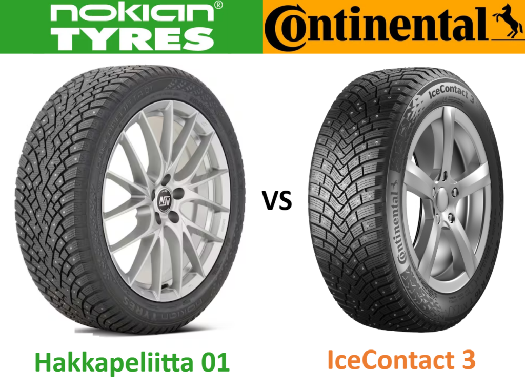 Nokian Hakkapeliitta 01 vs Continental IceContact 3