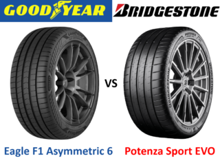 Bridgestone Potenza Sport Evo vs Goodyear Eagle F1 Asymmetric 6