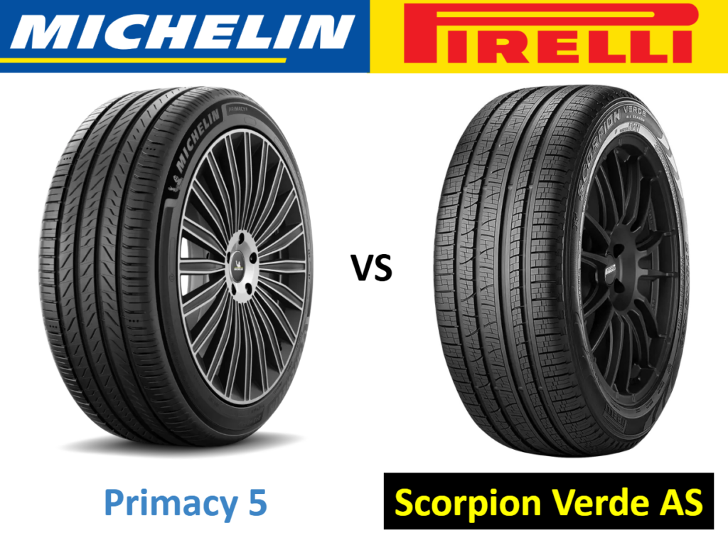 Michelin Primacy 5 vs Pirelli Scorpion Verde All Season