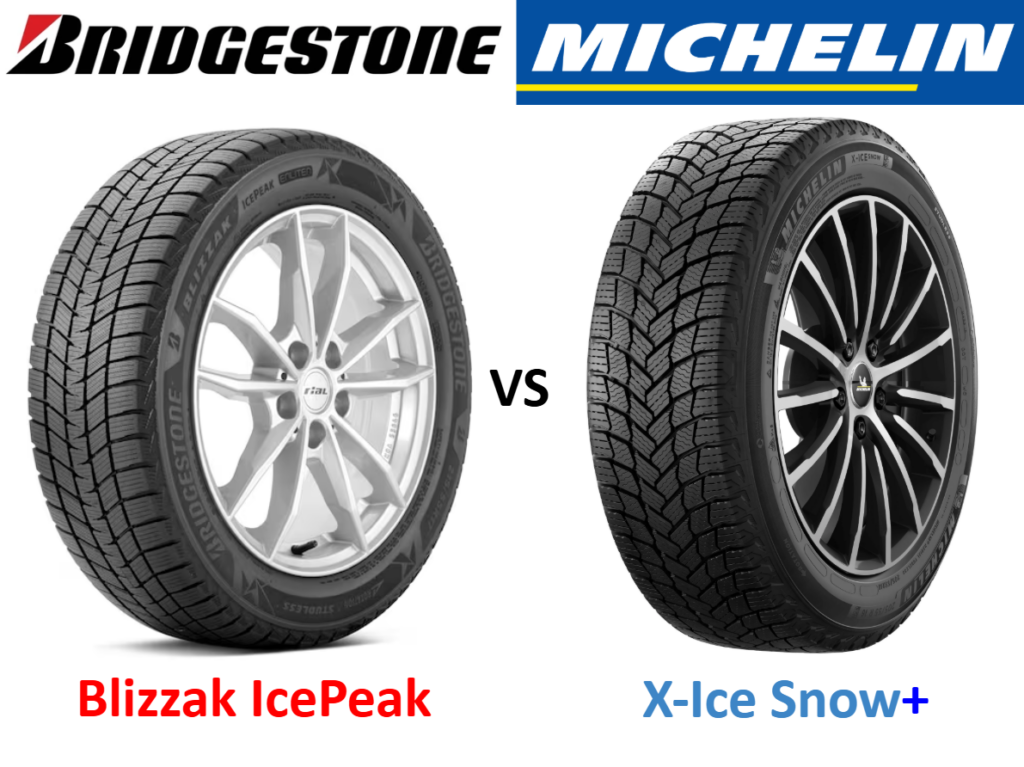 Bridgestone Blizzak IcePeak vs Michelin X-Ice Snow+
