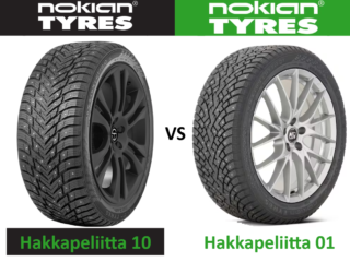 Nokian Hakkapeliitta 10 vs Nokian Hakkapeliitta 01