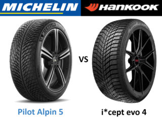 Michelin Pilot Alpin 5 vs Hankook Winter i*cept evo 4