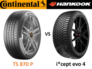 Continental WinterContact TS 870 P vs Hankook Winter i*cept evo 4