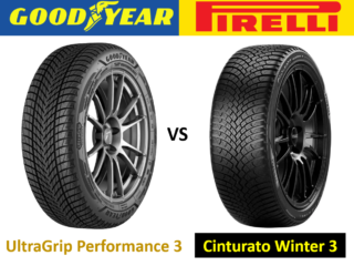 Goodyear UltraGrip Performance 3 vs Pirelli Cinturato Winter 3