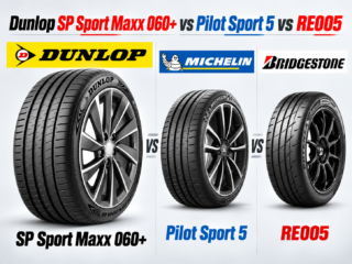 Dunlop SP Sport Maxx 060+ vs Pilot Sport 5 vs RE005