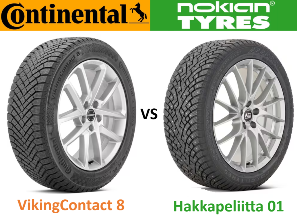 Continental VikingContact 8 vs Nokian Hakkapeliitta 01