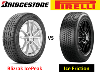 Bridgestone Blizzak IcePeak vs Pirelli Ice Friction